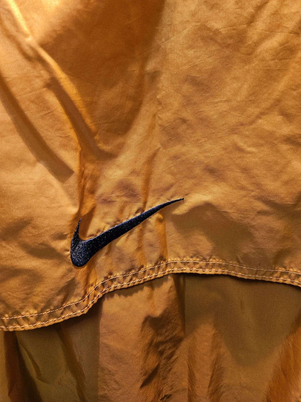 Nike Orange Men’s Windbreaker with Gray Lining